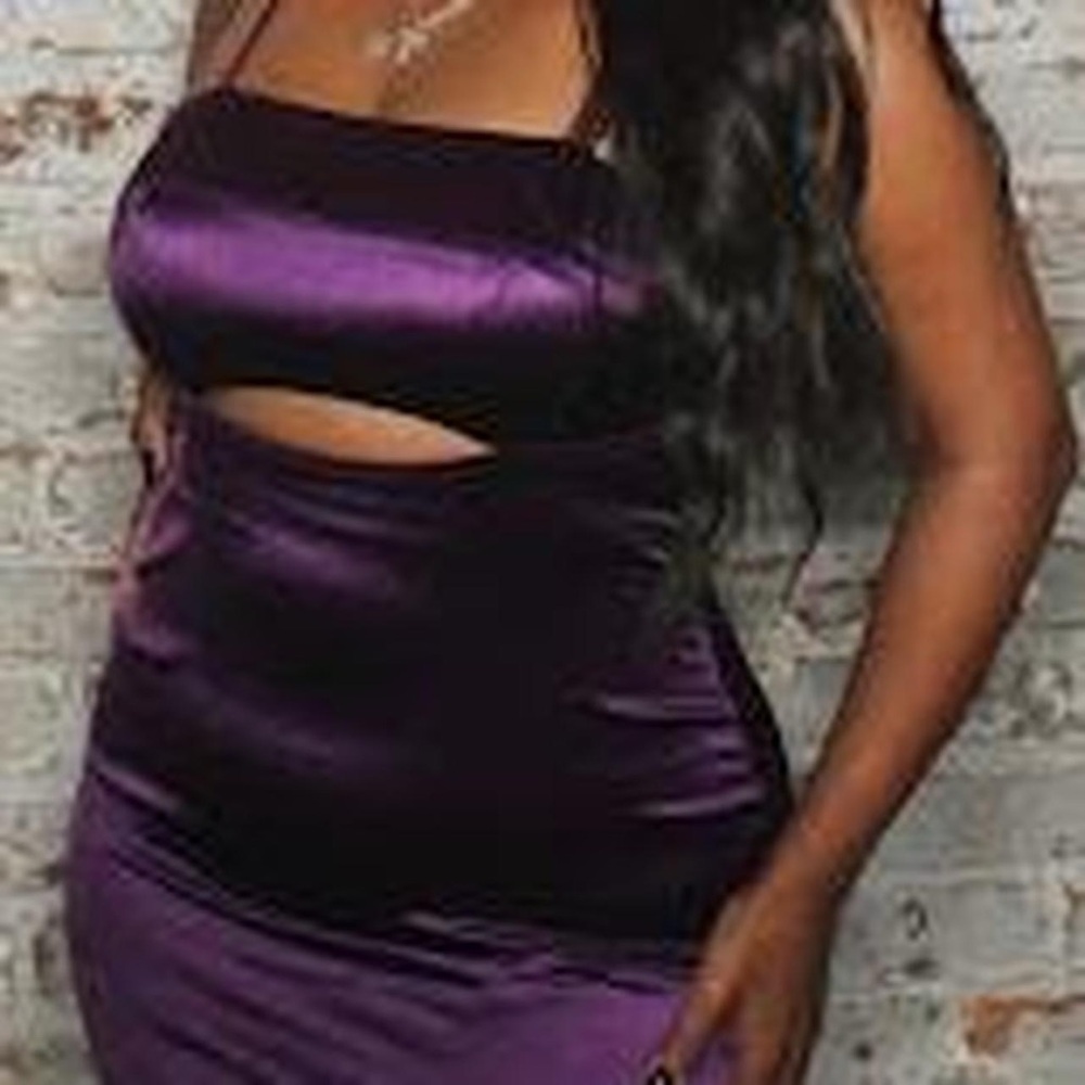 Fashion Nova Purple Prom Dress